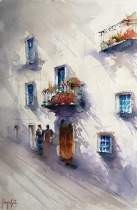 Sunny Mediterranean Street by Giorgio Gosti