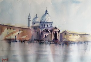Venetian Basilica Reflection by Giorgio Gosti