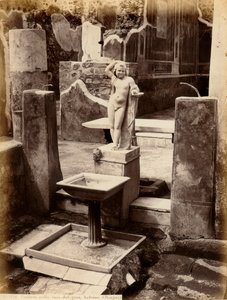 Fountain Composed of a Sculpture of a Young Boy Nude in the House of Balcone Pensile, Pompeii
