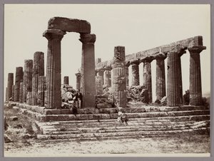 Agrigento: Temple of Juno and Lacinia Giroenti by Giorgio Sommer
