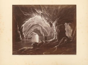 Photoreproduction of a Print of Blue Grotto in Capri by Giorgio Sommer