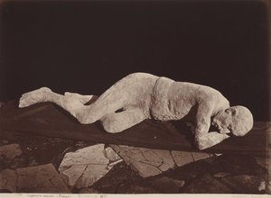 Human Cast, Pompeii, 1873 by Giorgio Sommer