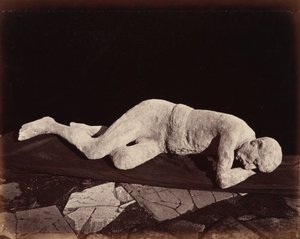 Human Cast, Pompeii, 1873 by Giorgio Sommer