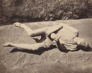 Human Cast, Pompeii, 1873 by Giorgio Sommer
