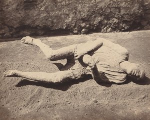 Human Cast, Pompeii by Giorgio Sommer