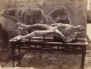Human Cast, Pompeii by Giorgio Sommer