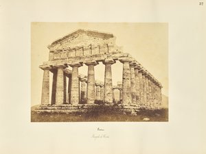 Paestum. Temple of Ceres by Giorgio Sommer