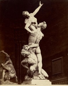The Rape of the Sabine Women by Giovanni Bologna, Florence by Giorgio Sommer