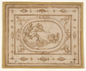 Aurora and Tithonius, study for a stage decoration for a performance of Aretino
