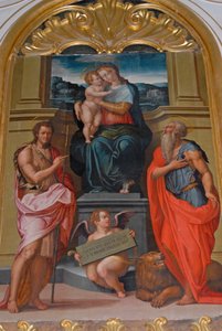 Madonna and Child between St John Baptist and St Jerome by Giorgio Vasari