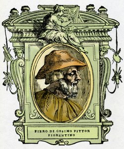 Portrait of Piero di Cosimo, engraving from Lives of the Most Excellent Painters, Sculptors and Architects by Giorgio Vasari by Giorgio Vasari