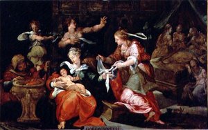 The Birth of the Virgin by Giorgio Vasari