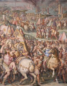 The Emperor Maximilian Lifts the Siege of Livorno, 1568-1571 by Giorgio Vasari
