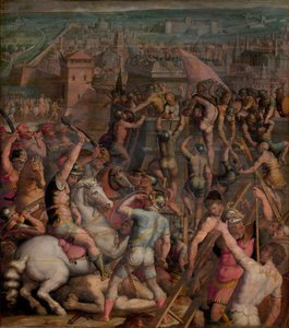 The taking of Milan by Giorgio Vasari