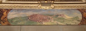 View of Lucignano by Giorgio Vasari