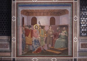 Christ Before Caiaphas by Giotto (c.1266 1337)