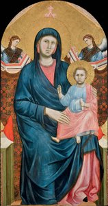 Madonna and Child Enthroned with Two Angels by Giotto (c.1266 1337)