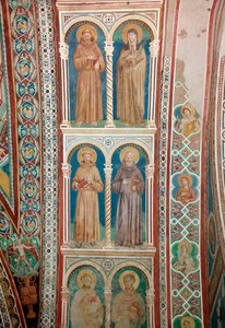 Representation of Saints Francis of Assisi, St. Clare, St. Benedict, and St. Anthony of Padua