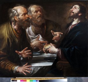 Supper at Emmaus, c.1645-50 by Giovacchino Assereto