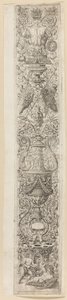 Two Children Wearing Helmets, Plate Three of Twelve Ornament Panels