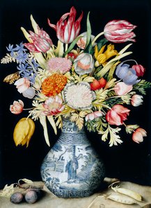 Chinese Porcelain Vase with Flowers by Giovanna Garzoni