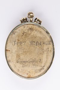 Reverse of Portrait of Zaga Christ (Ṣägga Krəstos) by Giovanna Garzoni