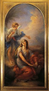 Hagar in the desert by Giovanni Carnovali