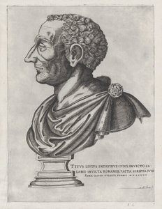 Speculum Romanae Magnificentiae: Bust of Livy, 1582 by Giovanni Ambrogio Brambilla