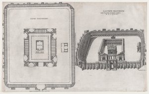 Speculum Romanae Magnificentiae: Castrum Praetorium, 1581 by Giovanni Ambrogio Brambilla