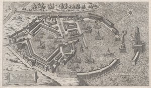 Speculum Romanae Magnificentiae: Port of Rome, 1581 by Giovanni Ambrogio Brambilla