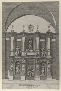 Speculum Romanae Magnificentiae: Sepulchre of Julius II, 1582 by Giovanni Ambrogio Brambilla