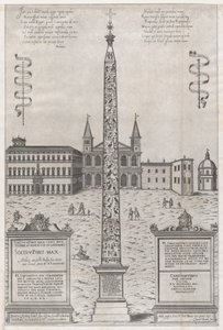 Speculum Romanae Magnificentiae: The Egyptian Obelisk of Constantine by Giovanni Ambrogio Brambilla