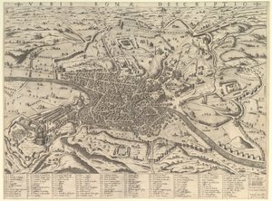 Speculum Romanae Magnificentiae: View of Modern Rome from the West
