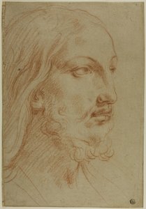 Head of Christ by Giovanni Andrea Sirani