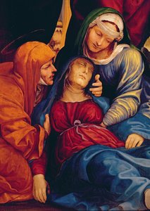 Deposition (detail) Showing Madonna Fainting by Giovanni Antonio Bazzi Sodoma