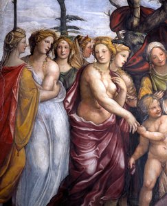 The Hall of the Marriage of Alexander the Great and Roxanne (detail) by Giovanni Antonio Bazzi Sodoma