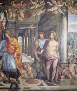 The Hall of the Marriage of Alexander the Great and Roxanne (detail) by Giovanni Antonio Bazzi Sodoma