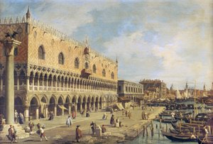 The Riva degli Schiavoni, Venice by Giovanni Antonio Canal