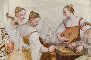 Court Ladies, (detail)