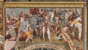 Central Aisle, First South Span, Christ nailed to the Cross, The Pordenone by Giovanni Antonio Pordenone