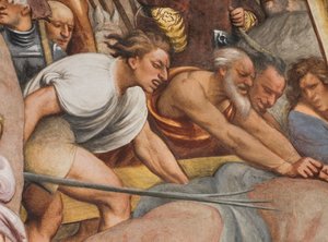 Central Nave, Second South Span, Jesus Falls Under the Cross