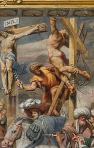 Counterfaccata, Il Pordenone, Crucifixion 1520-21 (Detail)