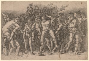Bacchanal with Silenus by Giovanni Antonio da Brescia