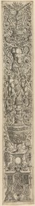 Griffins and Two Cupids Crossing Halberds, plate five of Twelve Ornament Panels