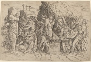 The Entombment by Giovanni Antonio da Brescia, after Andrea Mantegna