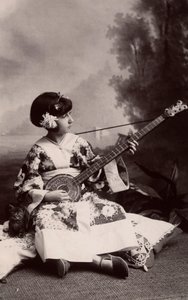 Little Girl in Japanese Costume by Phillipe de Marlier