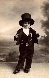 Portrait of a Child in Costume by Phillipe de Marlier