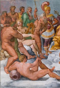 The Assembly of Gods (detail) by Giovanni Battista Castello