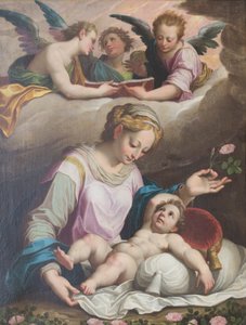 The Virgin of the Rose by Giovanni Battista (1555 1619) Trotti