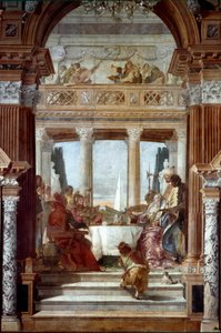 Banquet of Anthony and Cleopatra. Fresco by Giambattista Tiepolo
